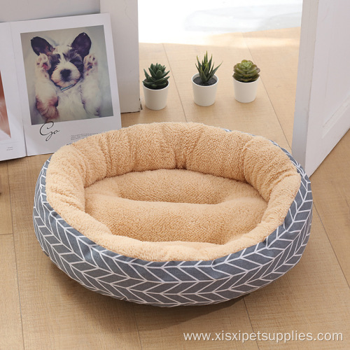 round washable multi color luxury dog beds
